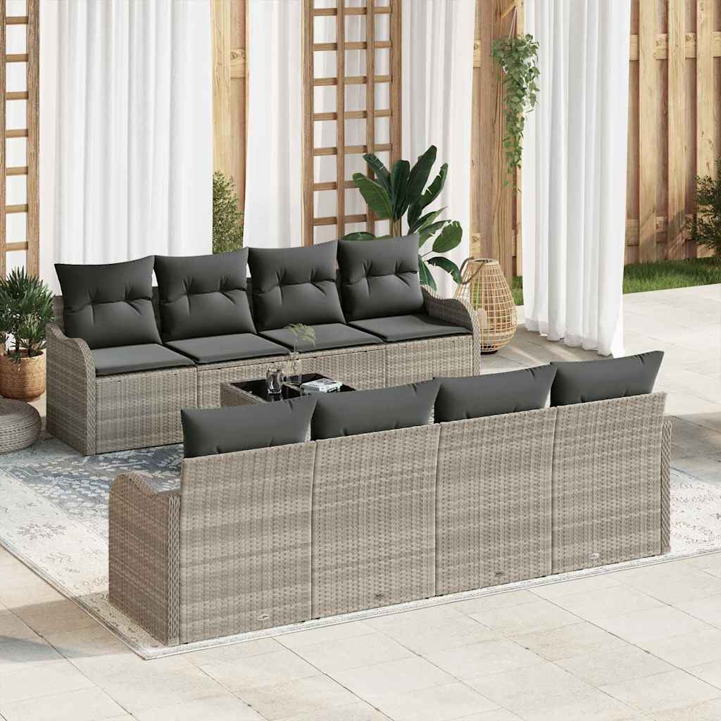 Sjedeća garnitura za vrt Svijetlo siva 55 x 55 x 37 cm