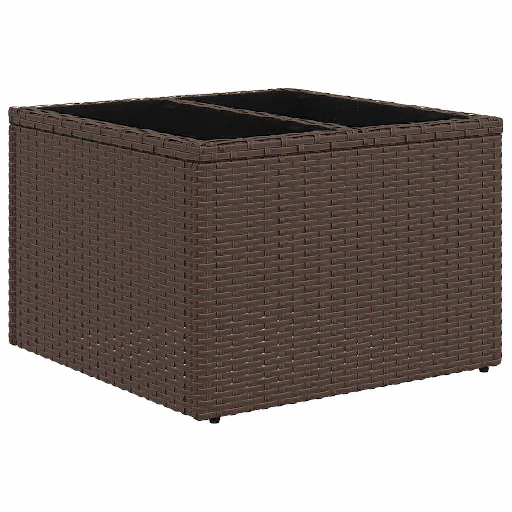 Sjedeća garnitura za vrt Smeđa 55 x 55 x 37 cm poliratan