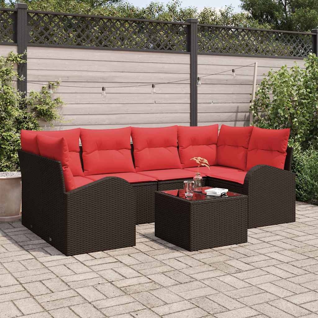 Sjedeća garnitura za vrt Smeđa 55 x 55 x 37 cm poliratan