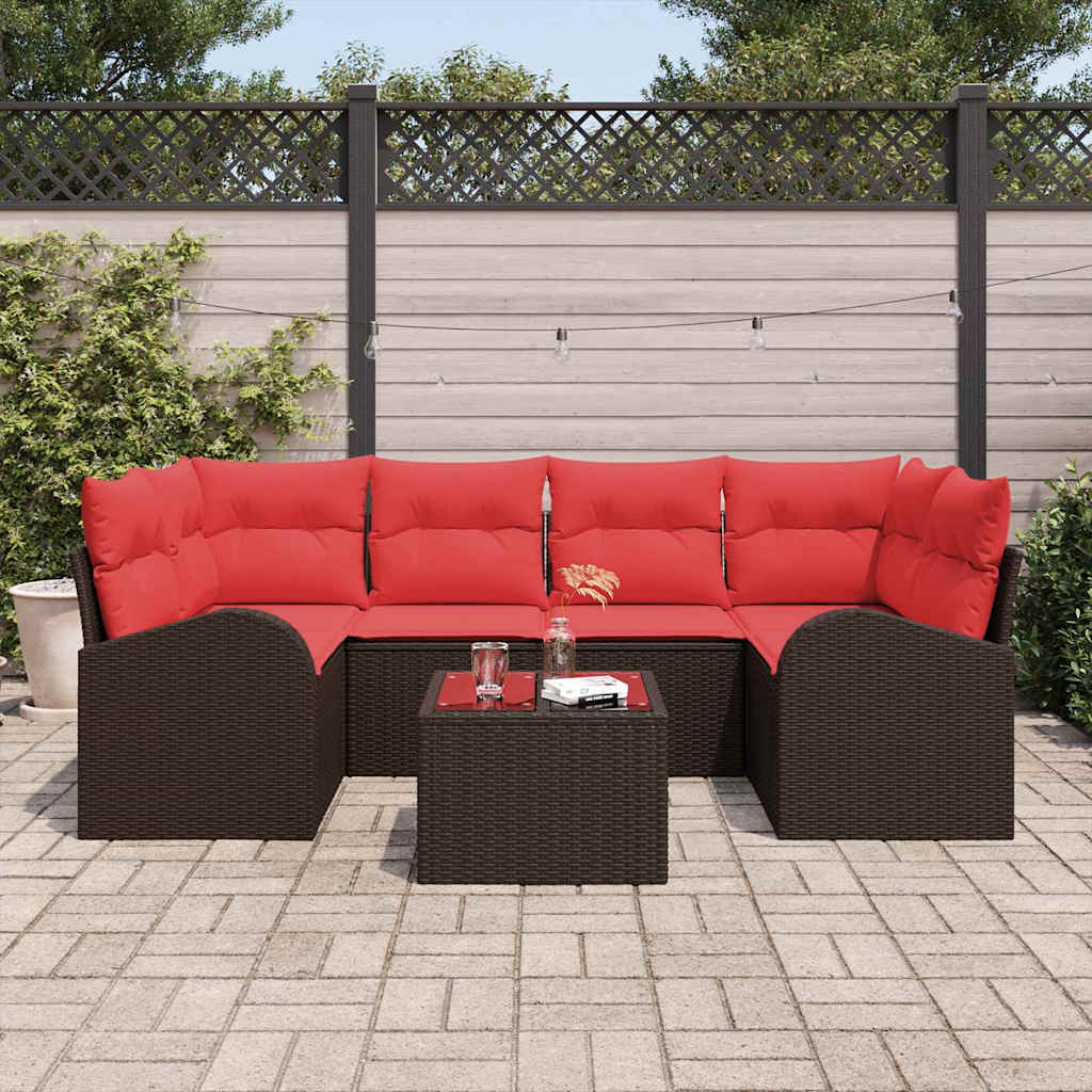 Sjedeća garnitura za vrt Smeđa 55 x 55 x 37 cm poliratan