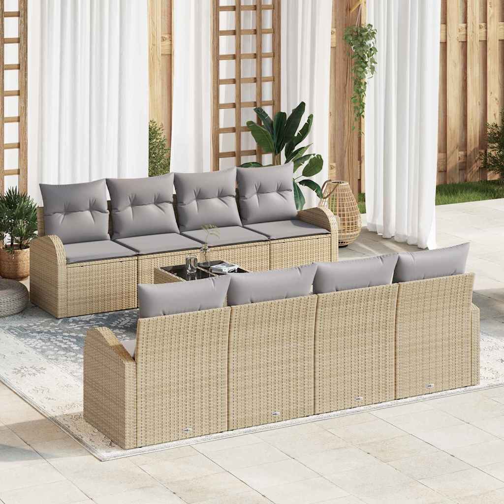 Sjedeća garnitura za vrt Bež 55 x 55 x 37 cm poliratan