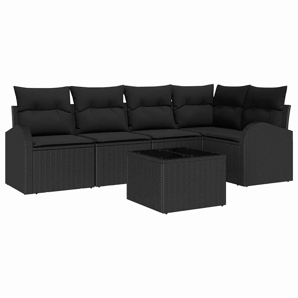 Set sofe s jastukom Crna Poliester