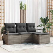 Set sofe 4 pcs Siva poliratan