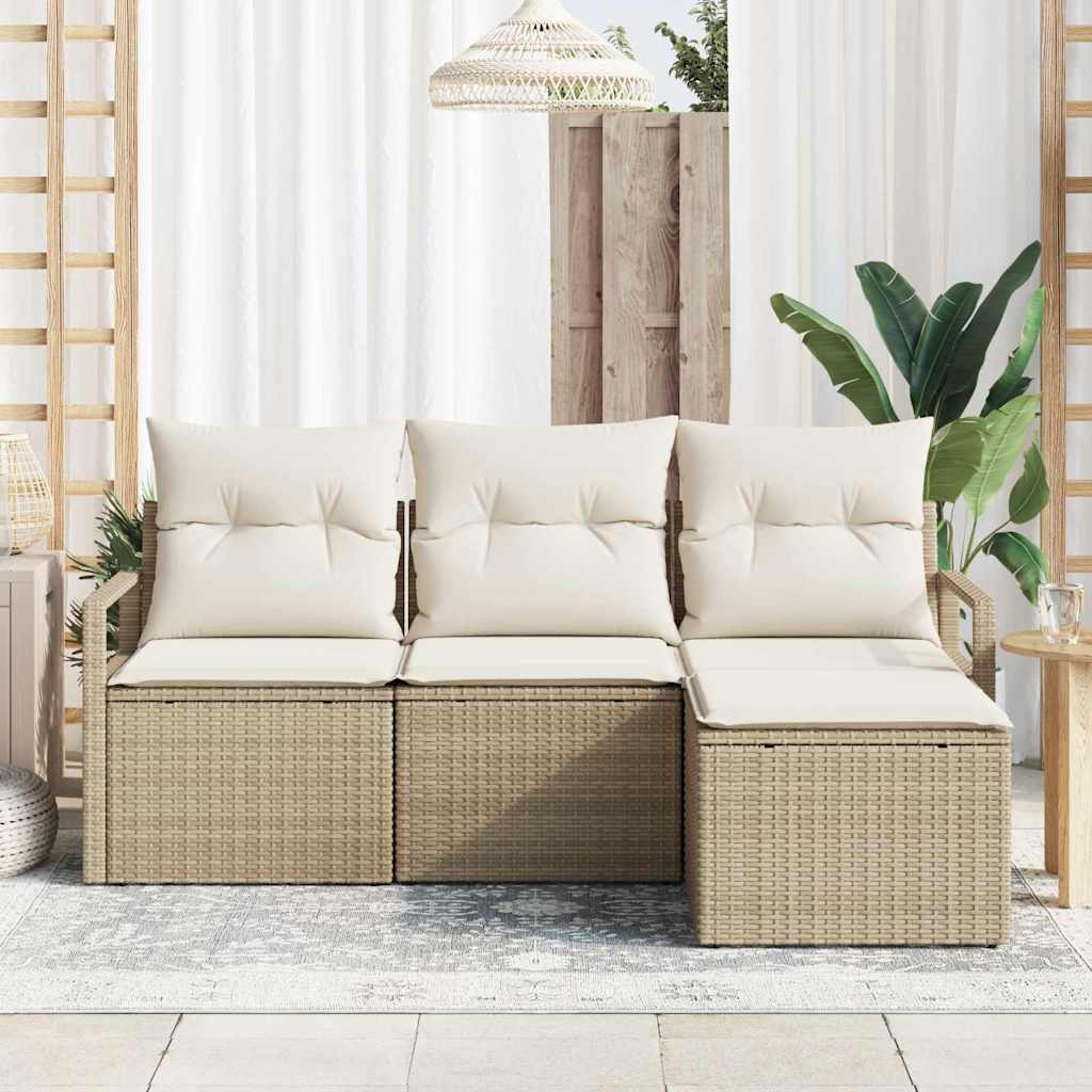Set sofe 4 pcs Bež poliratan