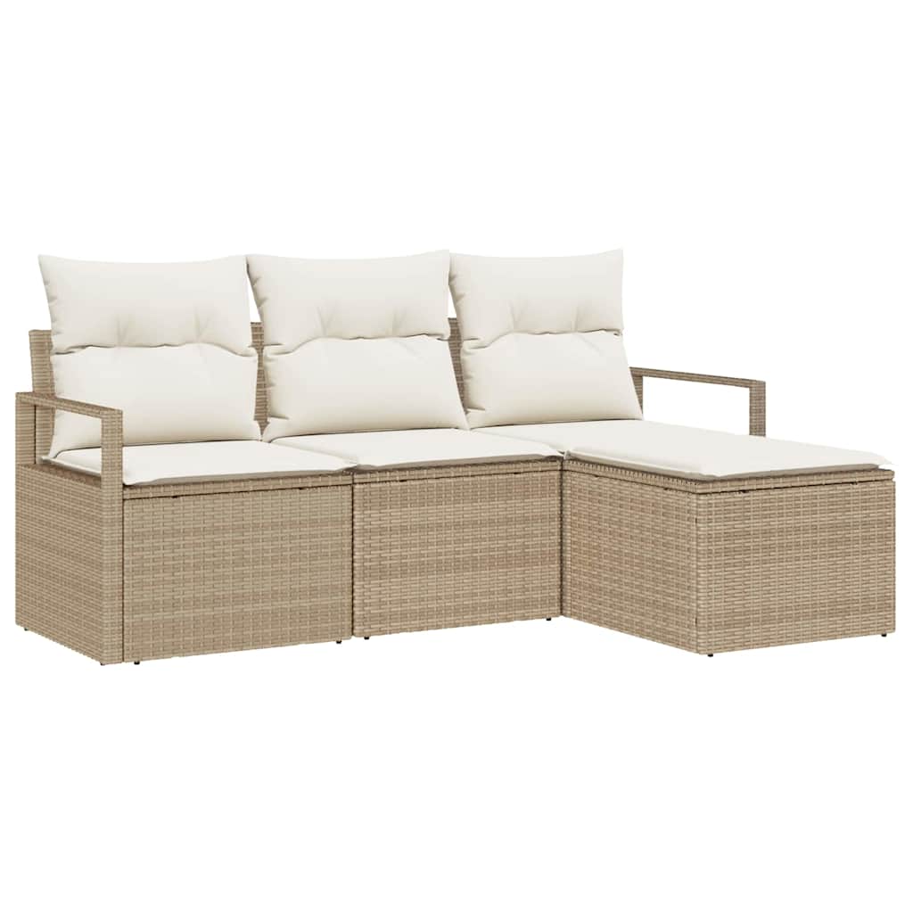 Set sofe 4 pcs Bež poliratan