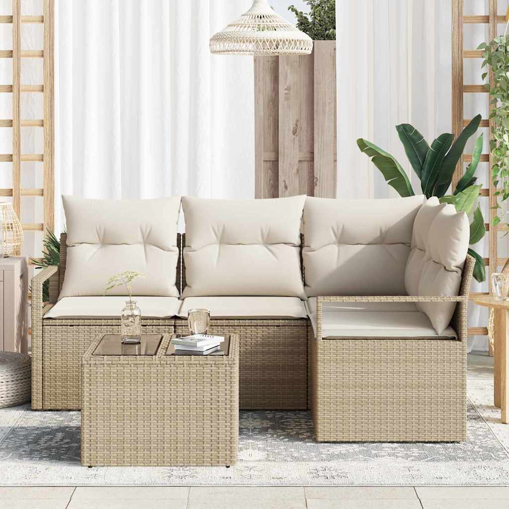 Set sofe 5 pcs Bež poliratan