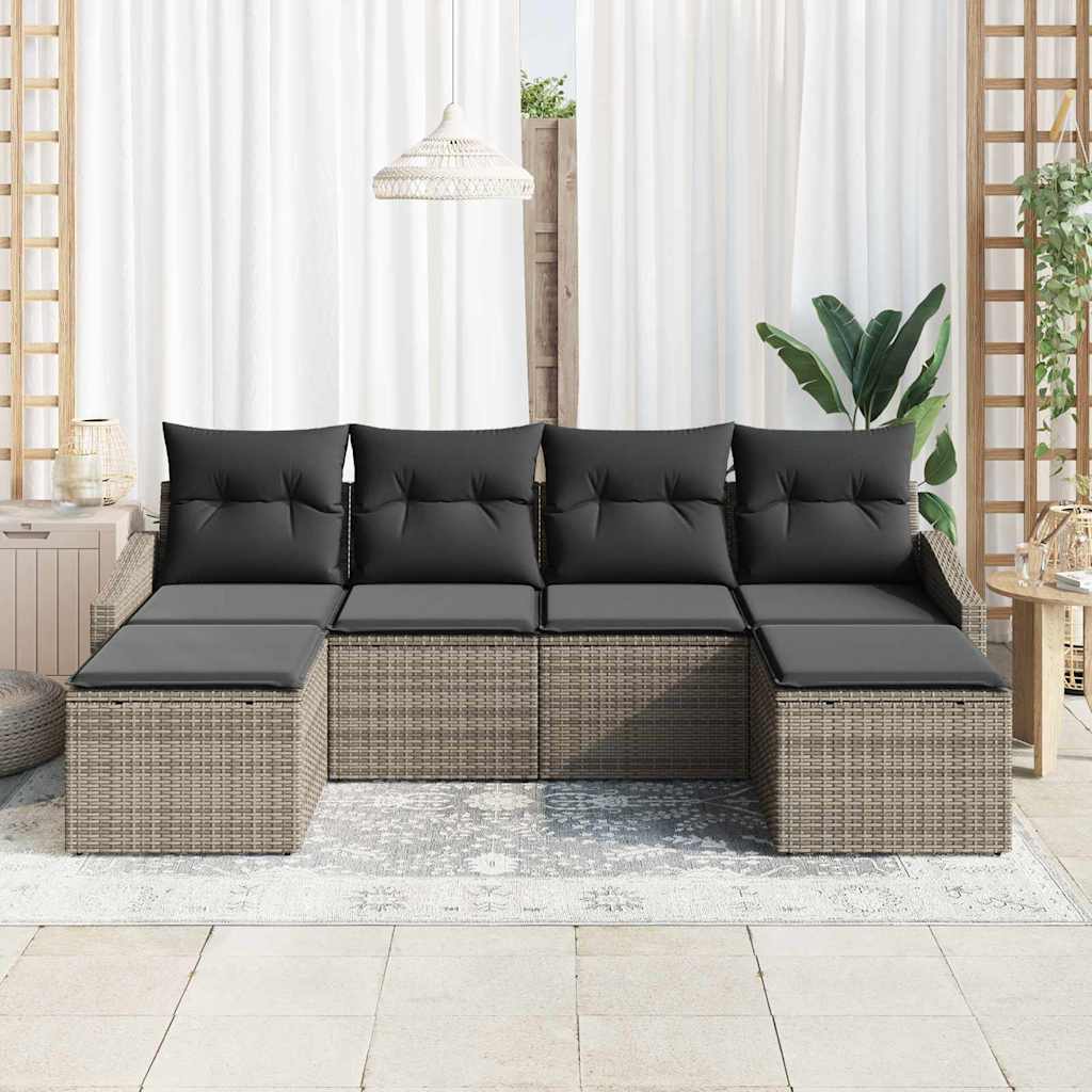 Set sofe s jastukom 6 pcs Siva poliratan
