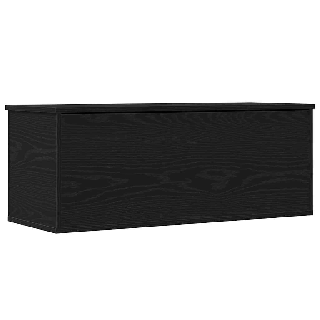 Kutija za spremanje s pohranom Crni hrast 90 x 35 x 35 cm