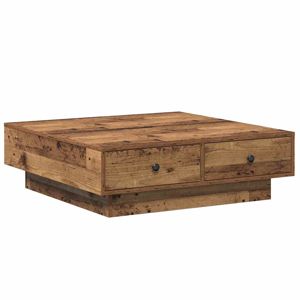 Kava Stol Staro drvo 90 x 90 x 28 cm Konstruirano drvo