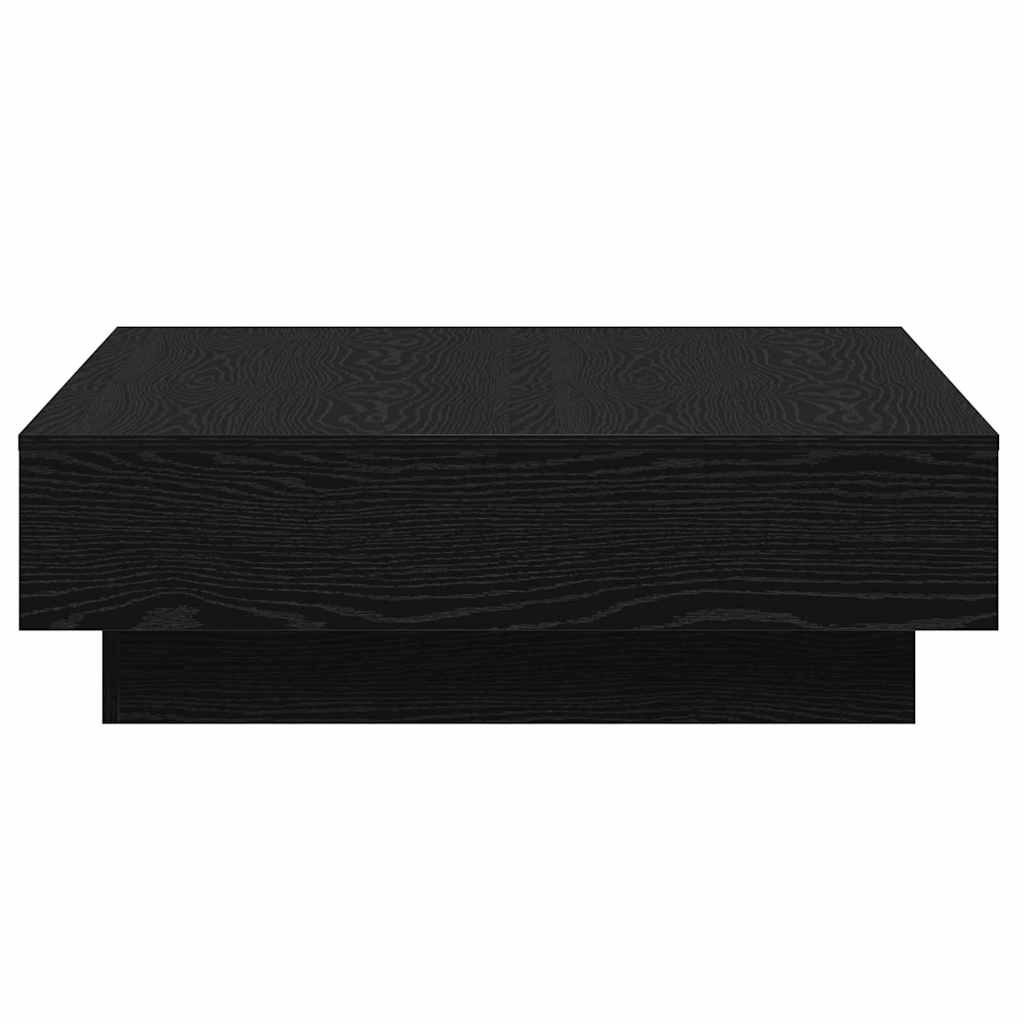 Kava Stol Crni hrast 90 x 90 x 28 cm Konstruirano drvo