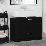 Kupaonski ormar Crni hrast 78 x 37 x 59 cm Konstruirano drvo
