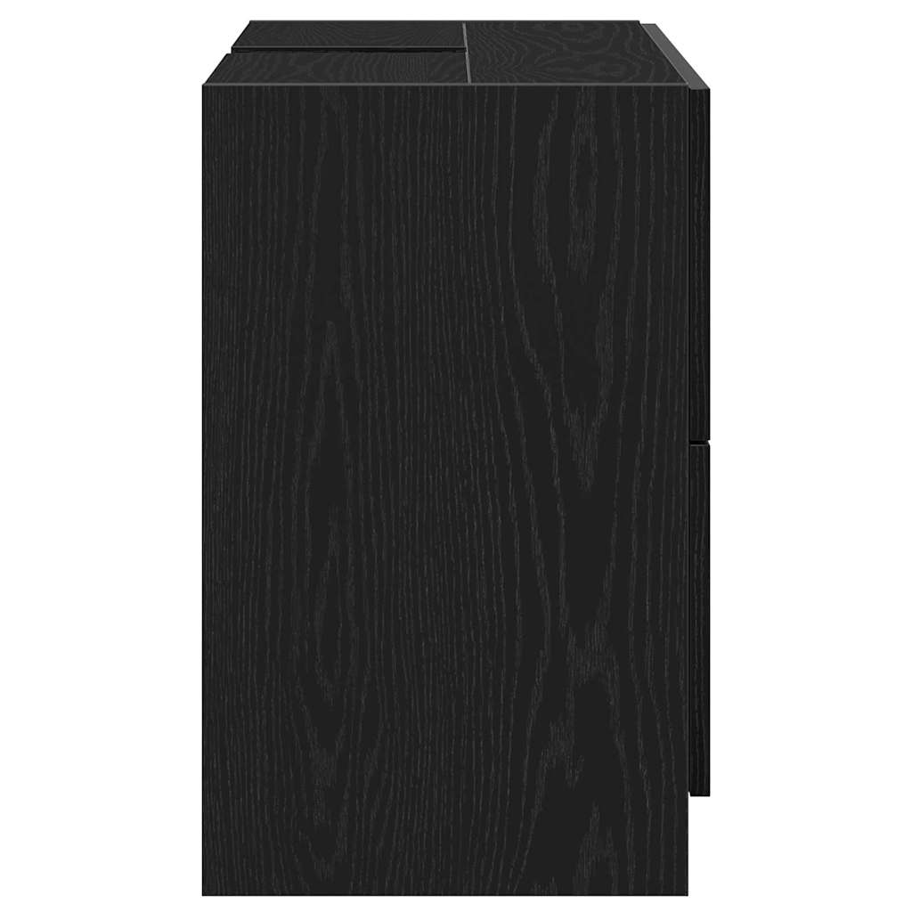 Kupaonski ormar Crni hrast 78 x 37 x 59 cm Konstruirano drvo