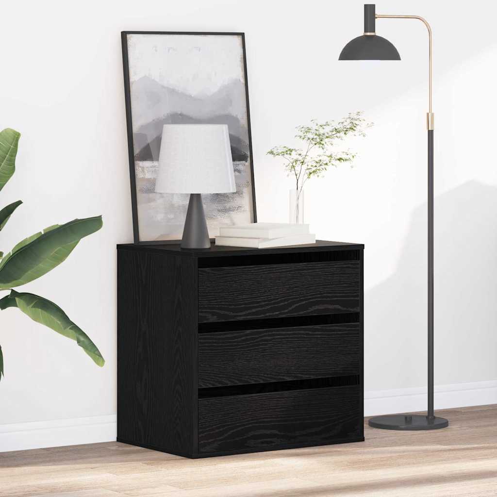 Ormar s ladicama Crna 61 x 41 x 58 cm Konstruirano drvo
