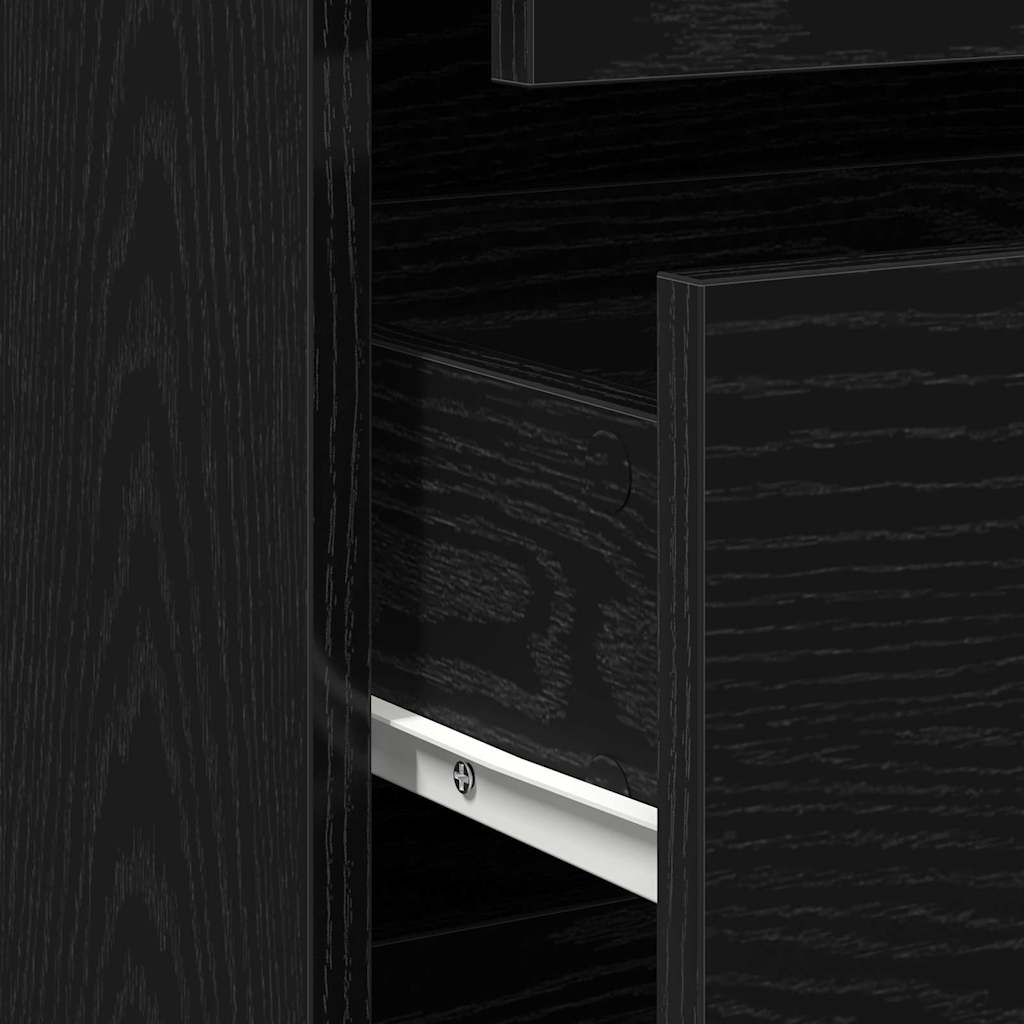 Ormar s ladicama Crna 60 x 41 x 76 cm Konstruirano drvo