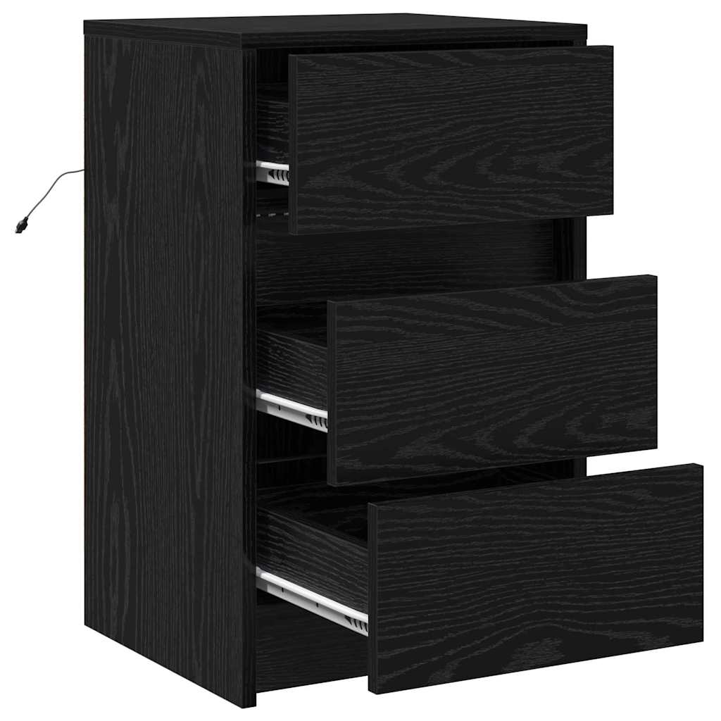 Noćni ormar Crni hrast 38 x 34 x 61 cm Konstruirano drvo