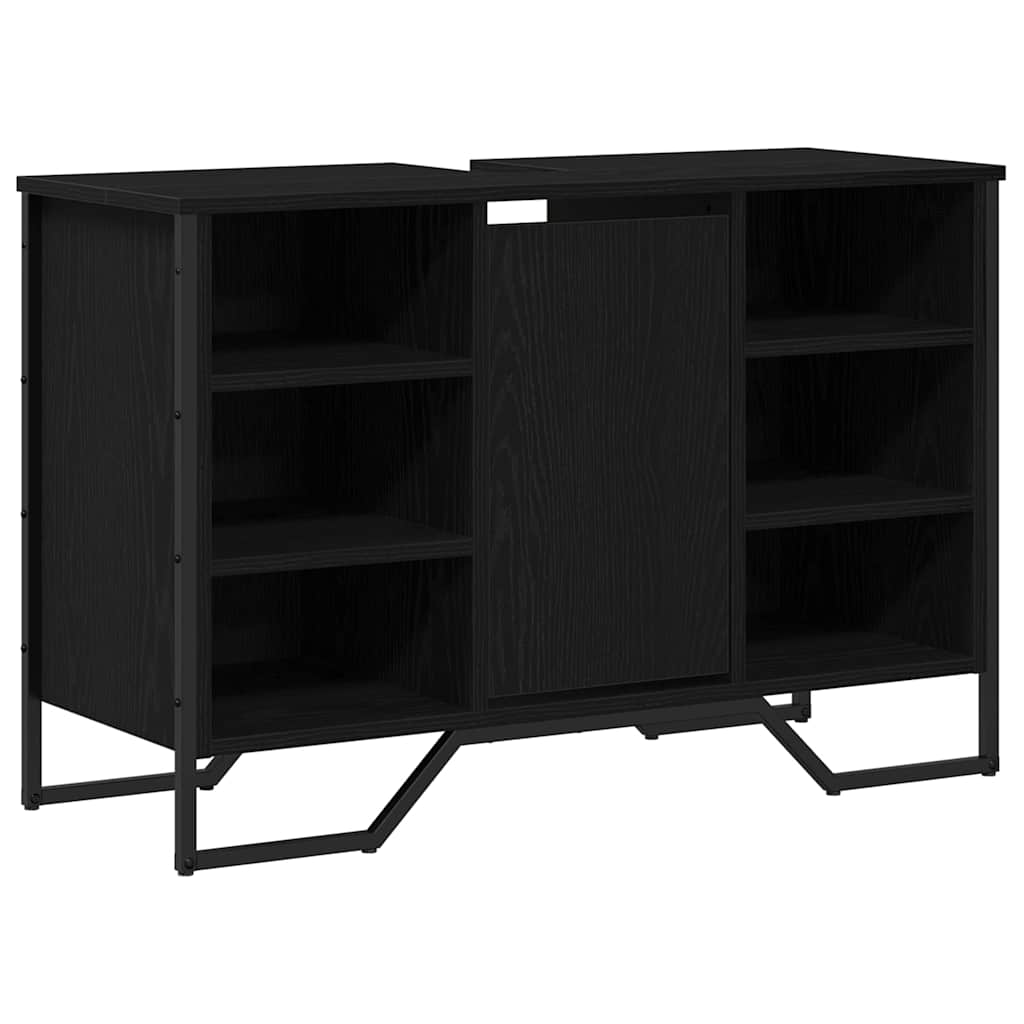 Kupaonski ormarić za sudoper Crni hrast 91 x 35 x 60 cm