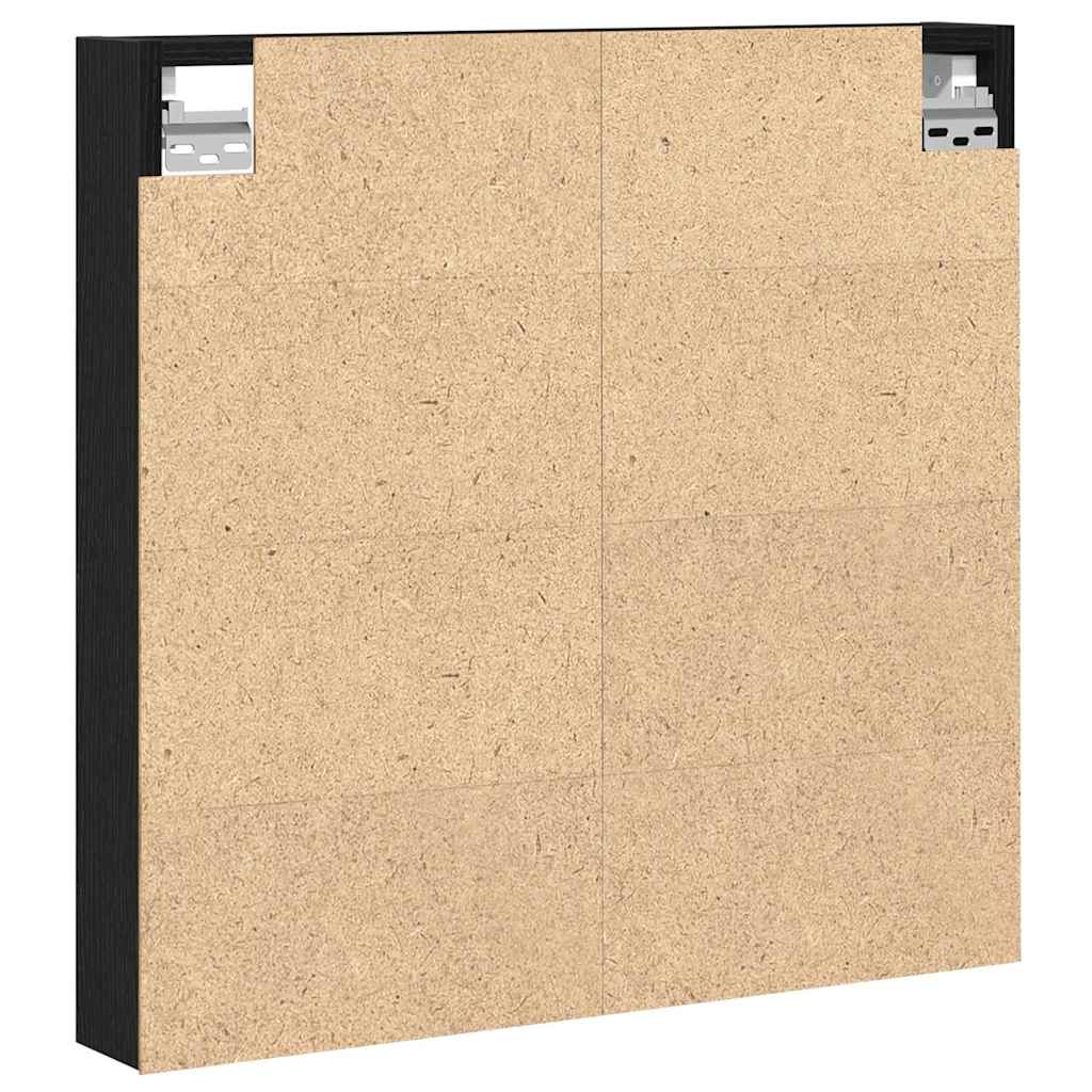 Ormar za izlaganje s policom Zidne Crni hrast 60 x 8,5 x 58 cm