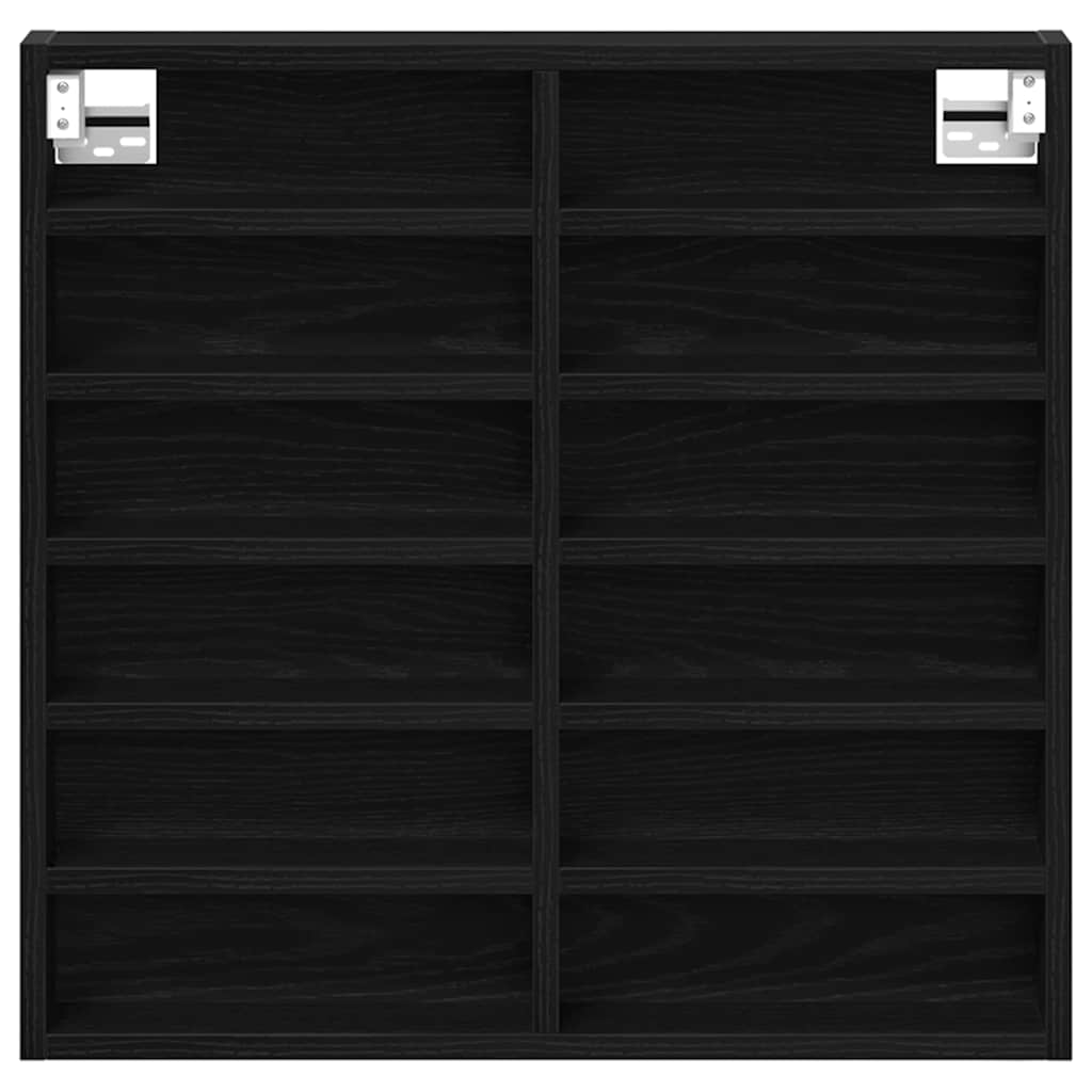 Ormar za izlaganje s policom Zidne Crni hrast 60 x 8,5 x 58 cm