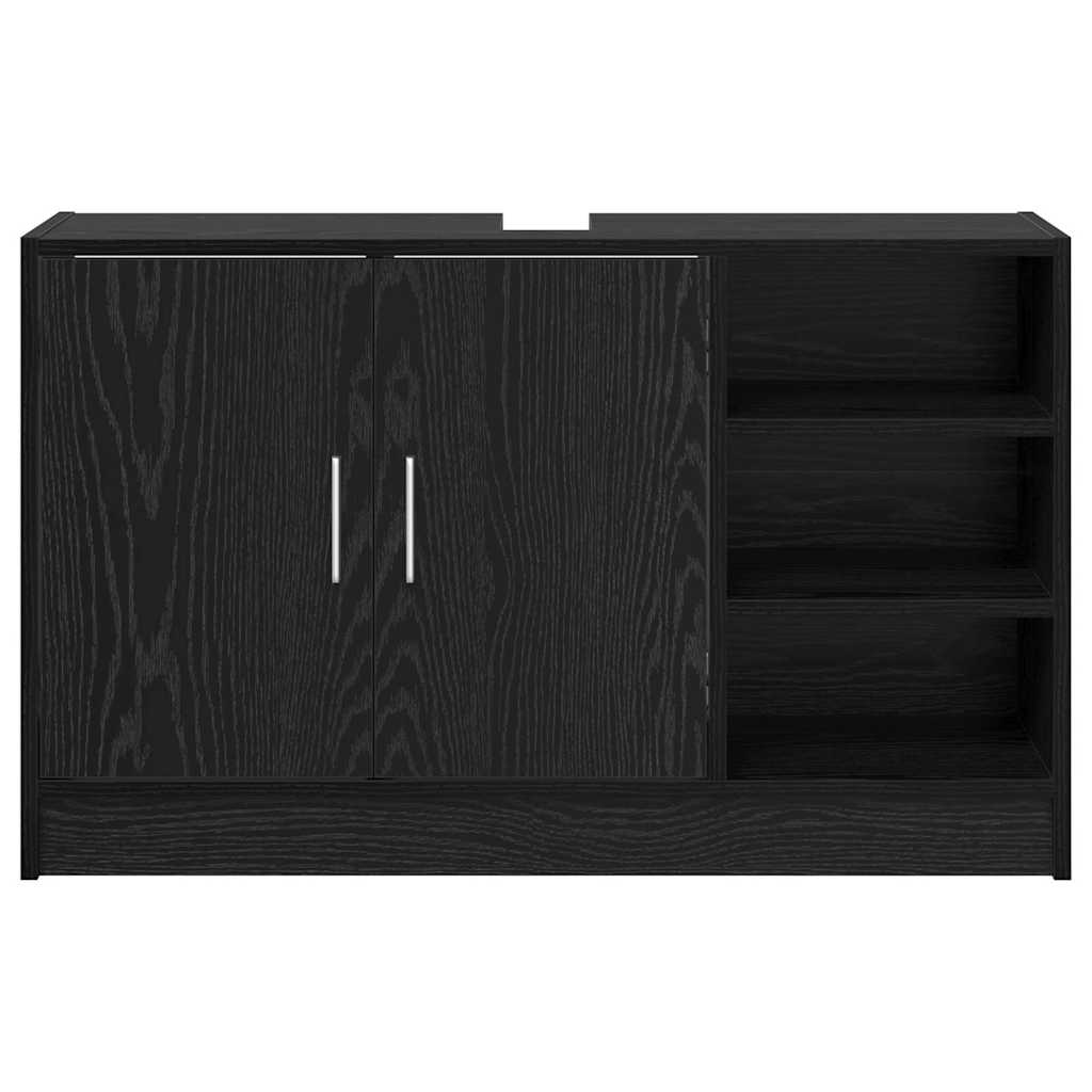 Kupaonski ormar Crni hrast 90 x 29 x 55 cm Konstruirano drvo