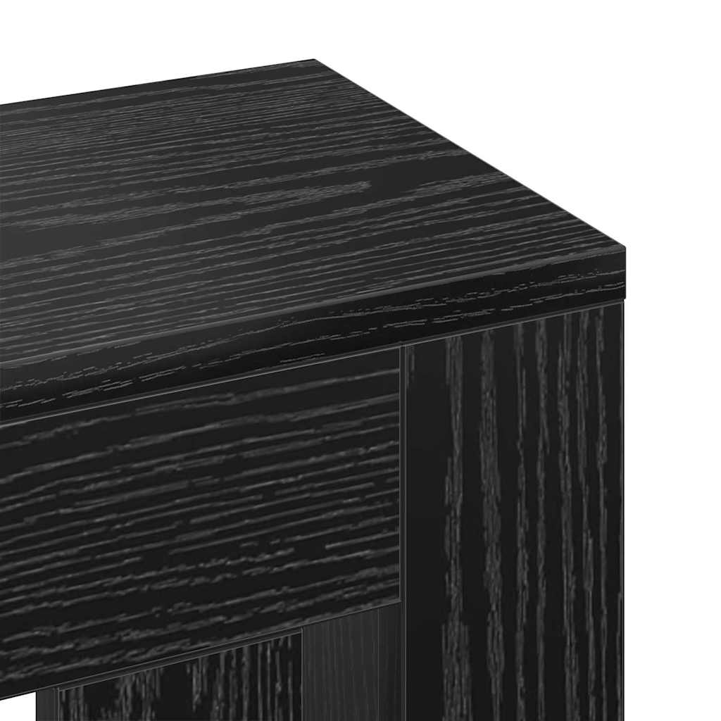 Pokrivač radijatora Crni hrast 104 x 20 x 82 cm