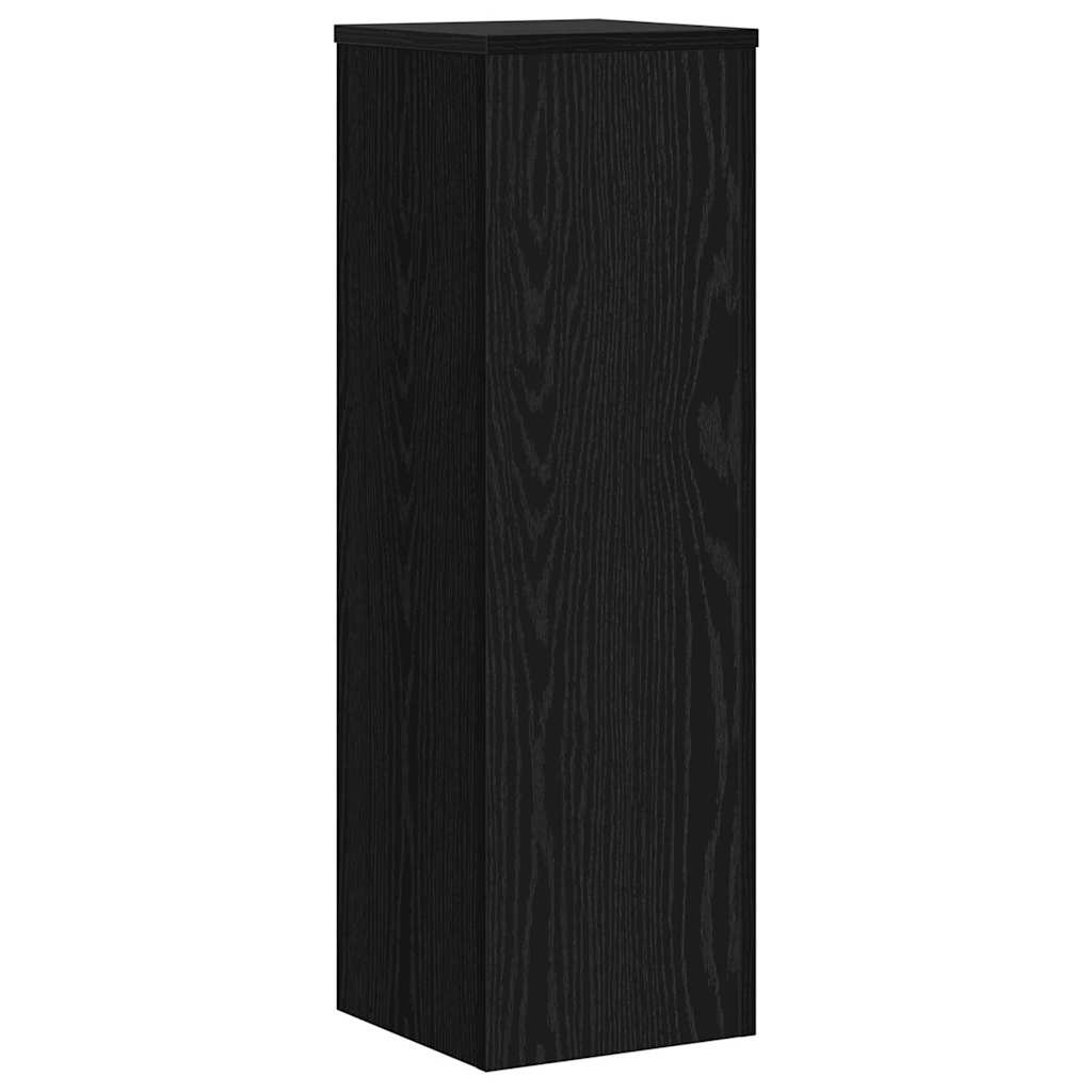 Stalak za biljke 2 pcs Crni hrast 25 x 25 x 80 cm