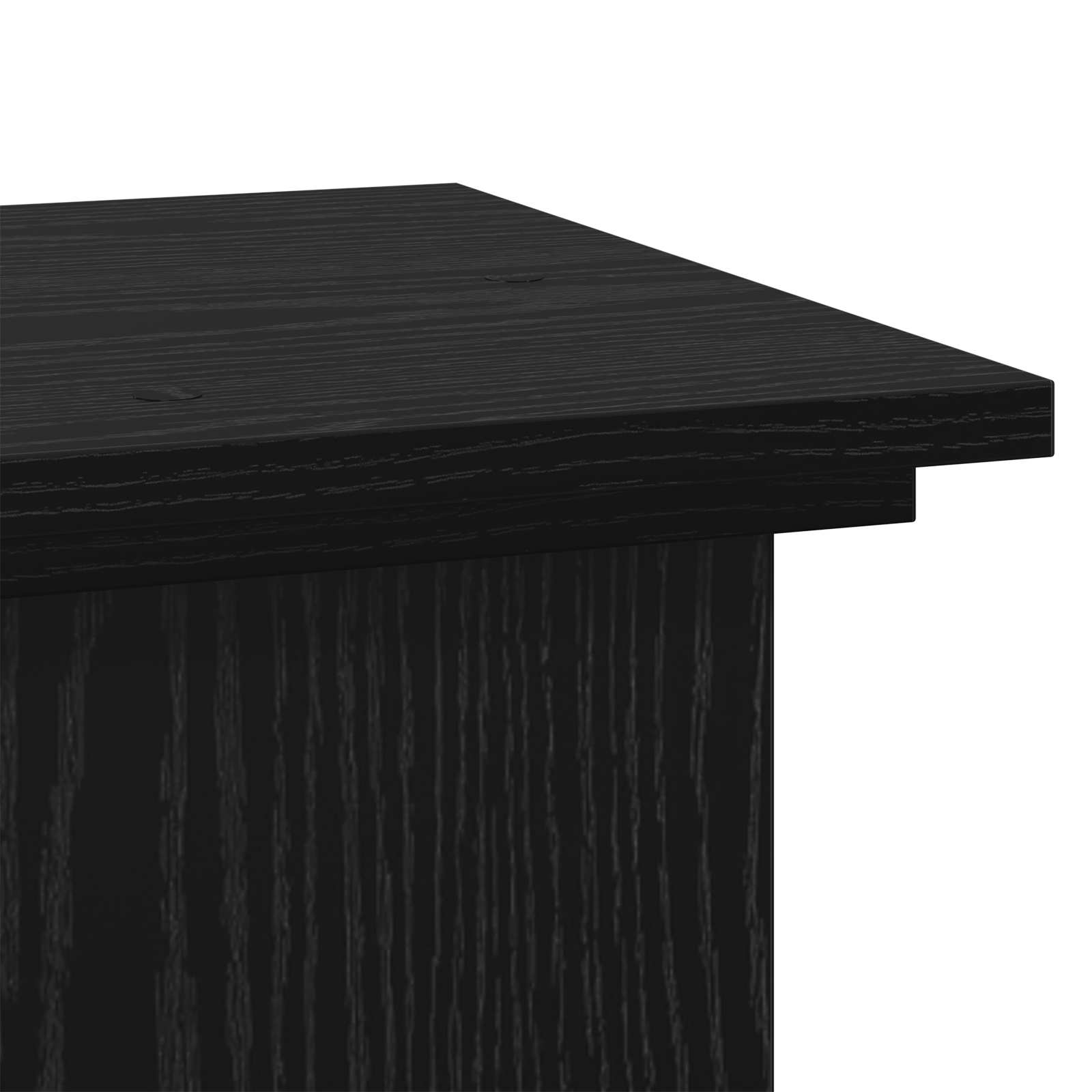 Stalak za biljke Crni hrast 33 x 33 x 100 cm Konstruirano drvo
