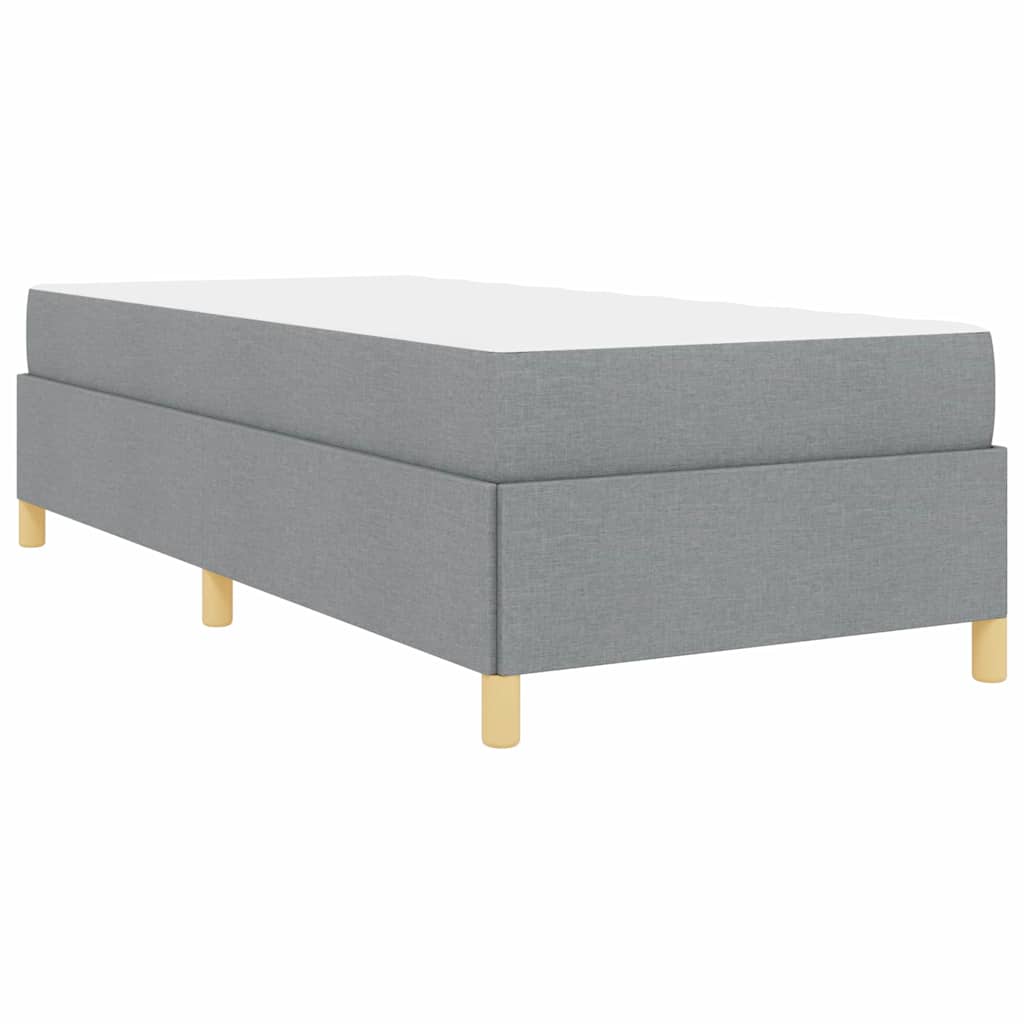 Krevetna konstrukcija Svijetlo siva 90 x 200 cm tkanina