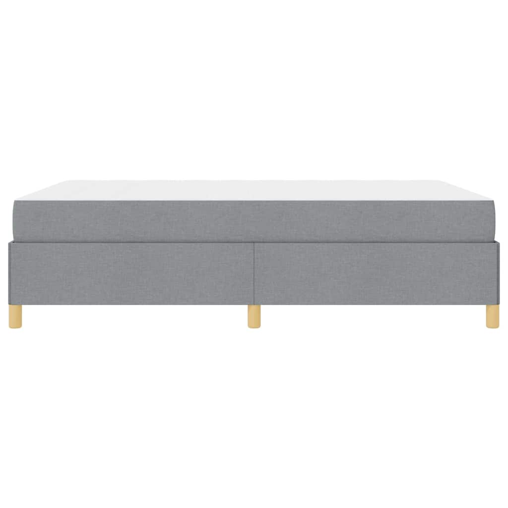 Krevetna konstrukcija Svijetlo siva 140 x 190 cm tkanina