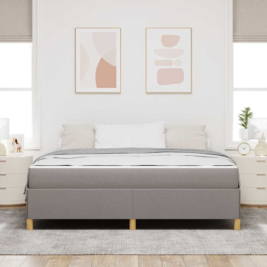 Krevetna konstrukcija Sivo-smeđa 180 x 200 cm tkanina