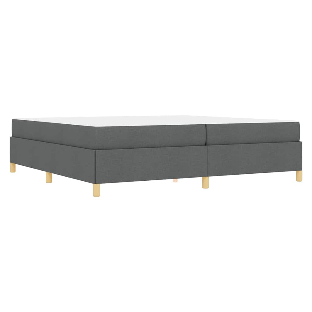 Krevetna konstrukcija Tamno siva 200 x 200 cm tkanina