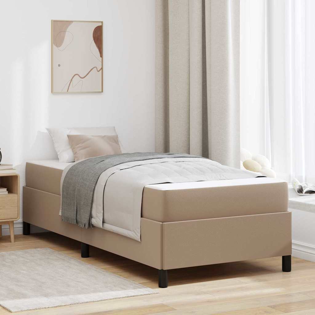 Krevetna konstrukcija Boja cappuccina 90 x 190 cm tkanina
