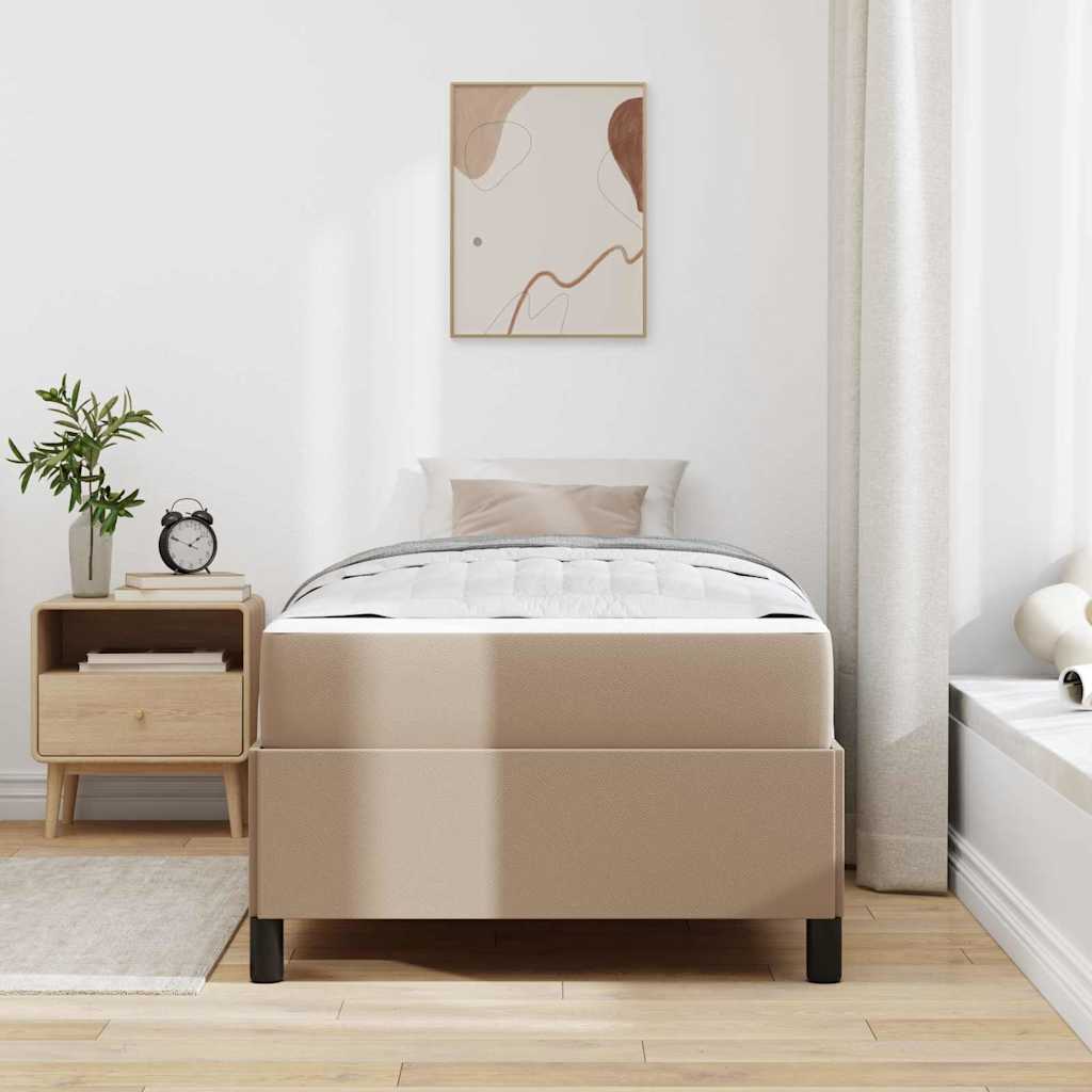 Krevetna konstrukcija Boja cappuccina 90 x 190 cm tkanina