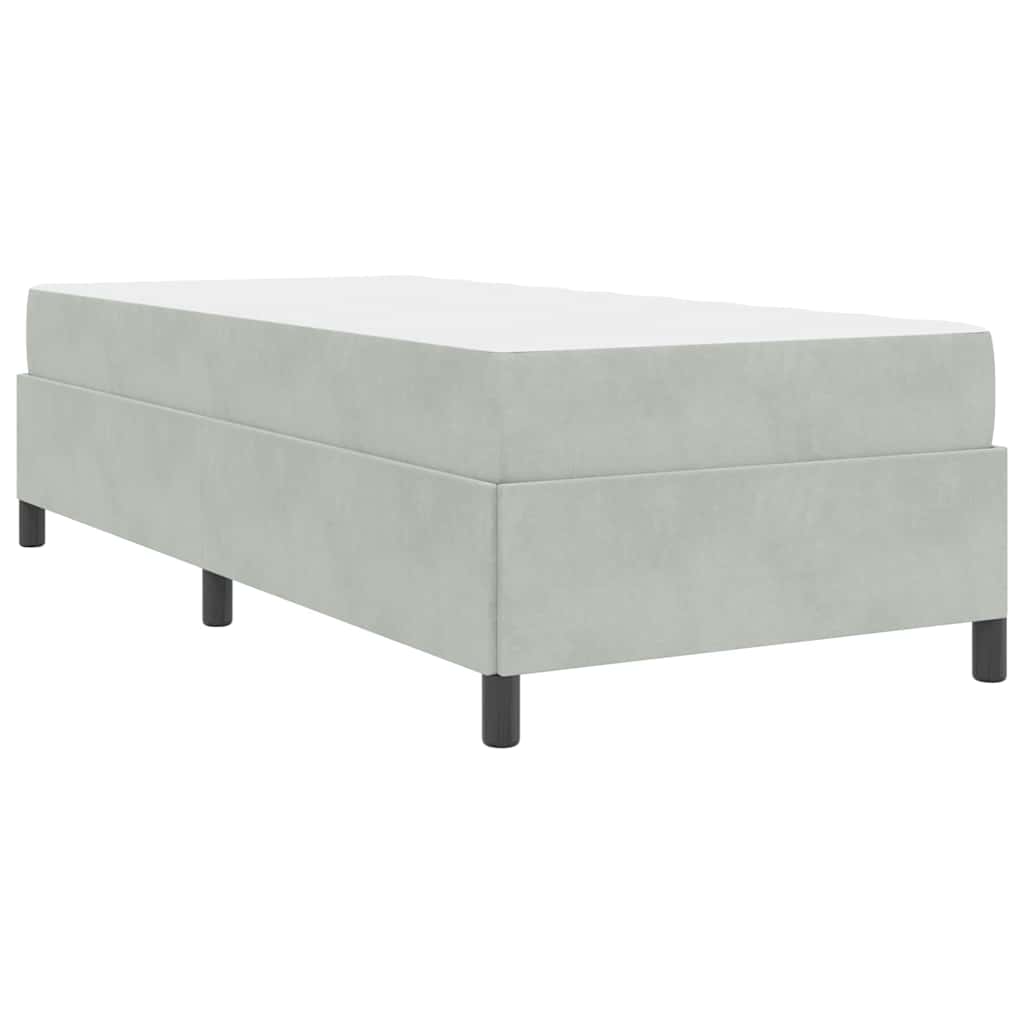 Krevetna konstrukcija Svijetlo siva 80 x 200 cm tkanina