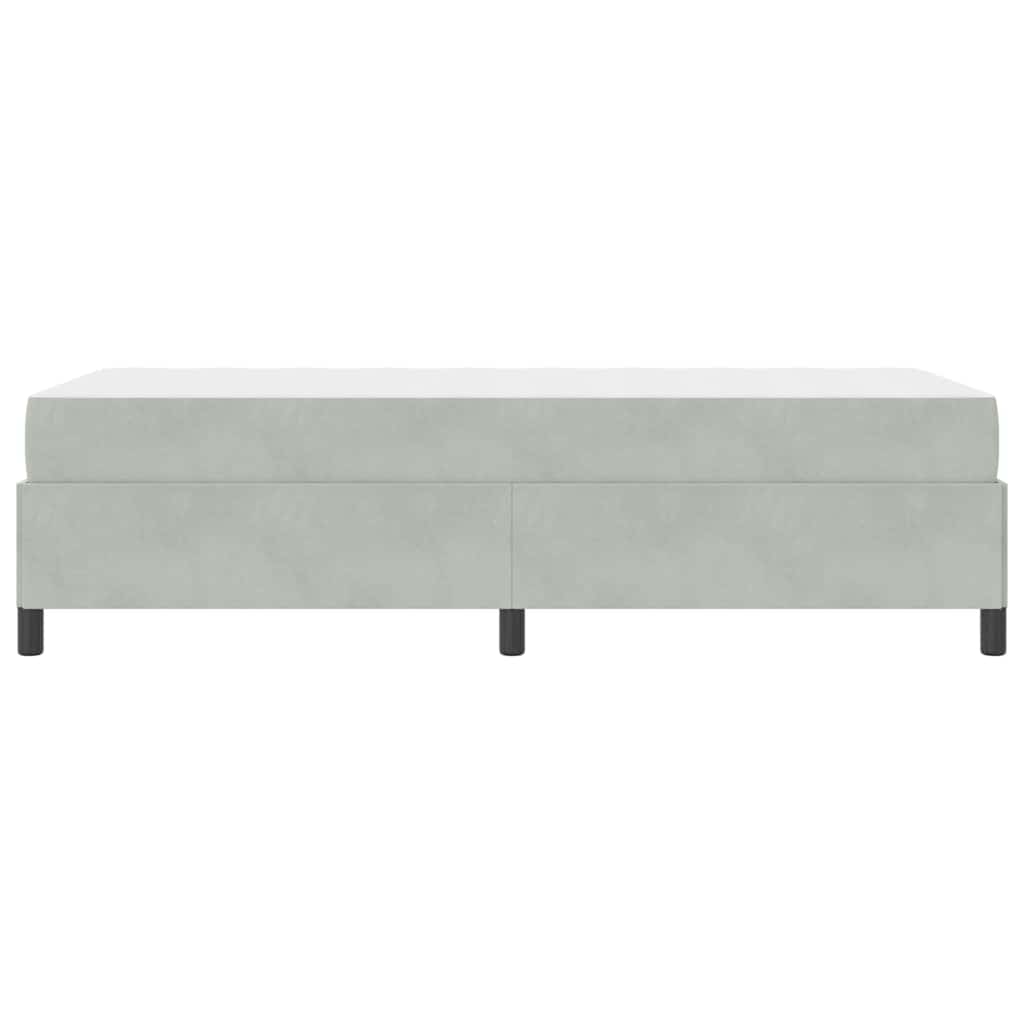 Krevetna konstrukcija Svijetlo siva 90 x 200 cm tkanina