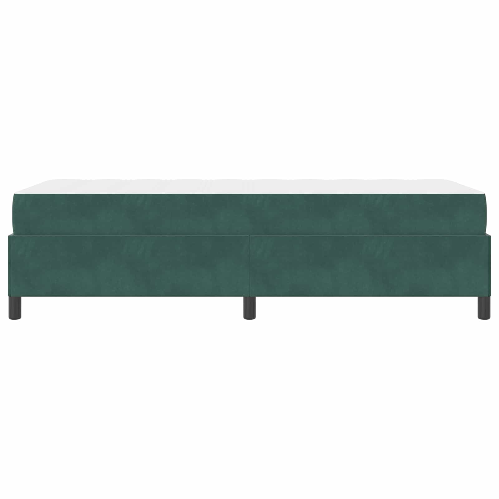 Krevetna konstrukcija Tamnozelena 90 x 200 cm tkanina