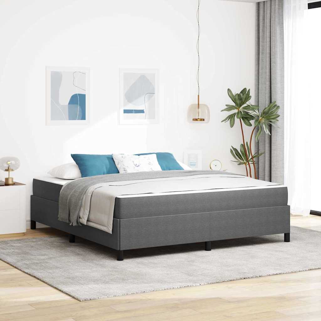 Krevetna konstrukcija Svijetlo siva 180 x 200 cm tkanina