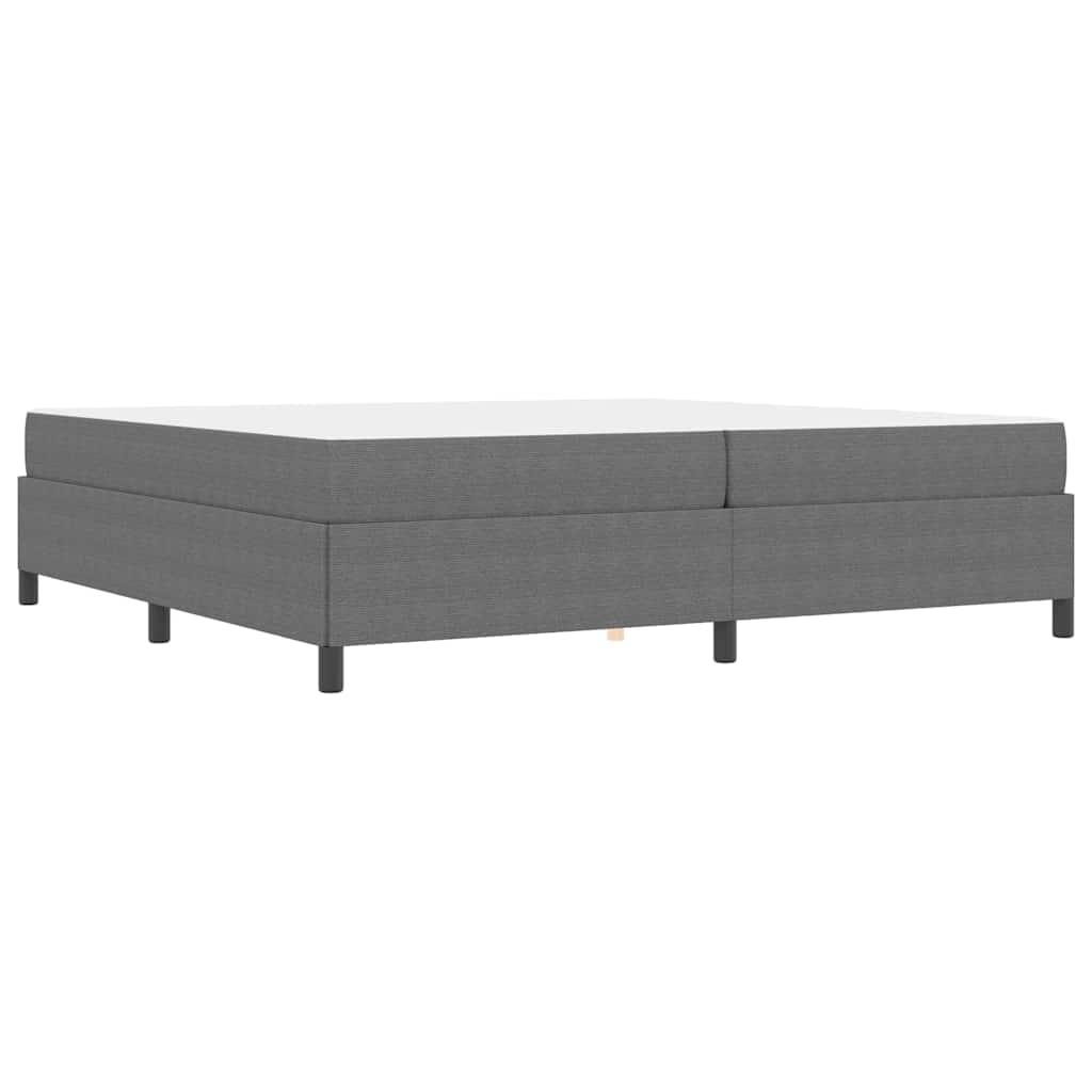Krevetna konstrukcija Svijetlo siva 200 x 200 cm tkanina