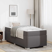 Krevetna konstrukcija Siva 100 x 200 cm tkanina