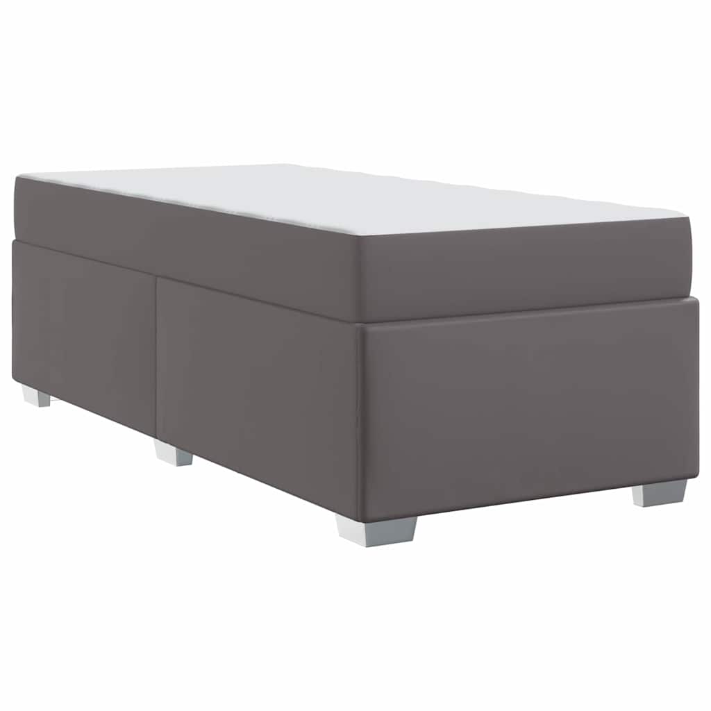 Krevetna konstrukcija Siva 100 x 200 cm tkanina