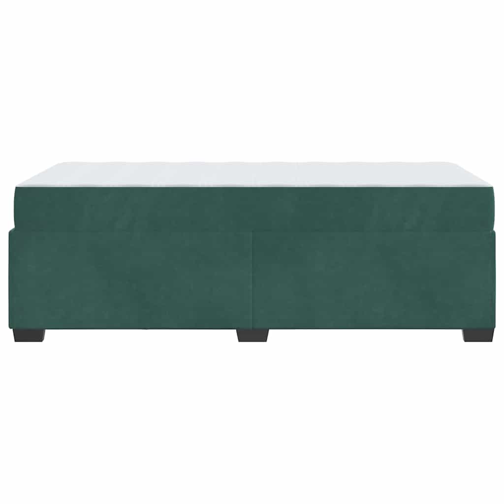 Krevetna konstrukcija Tamnozelena 90 x 200 cm tkanina