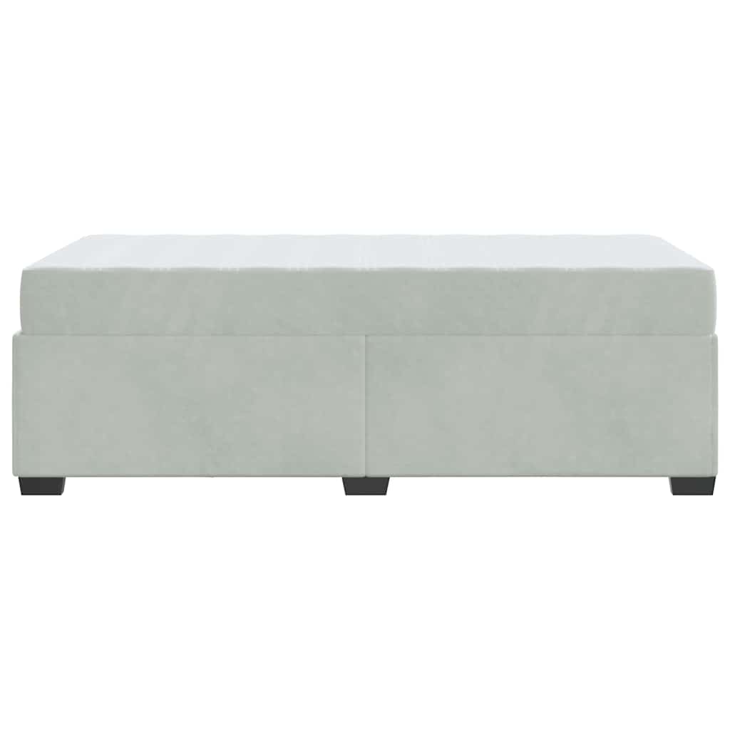 Krevetna konstrukcija Svijetlo siva 100 x 200 cm tkanina