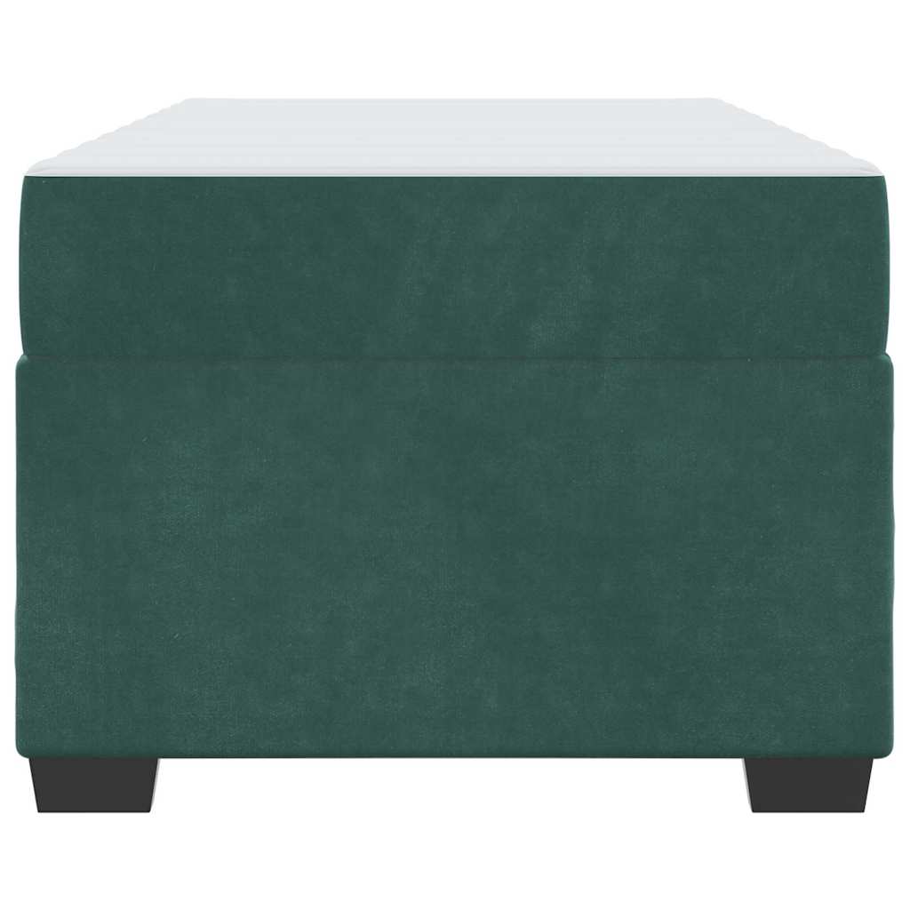 Krevetna konstrukcija Tamnozelena 100 x 200 cm tkanina