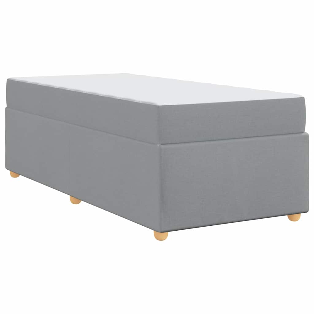 Krevetna konstrukcija Svijetlo siva 80 x 200 cm tkanina