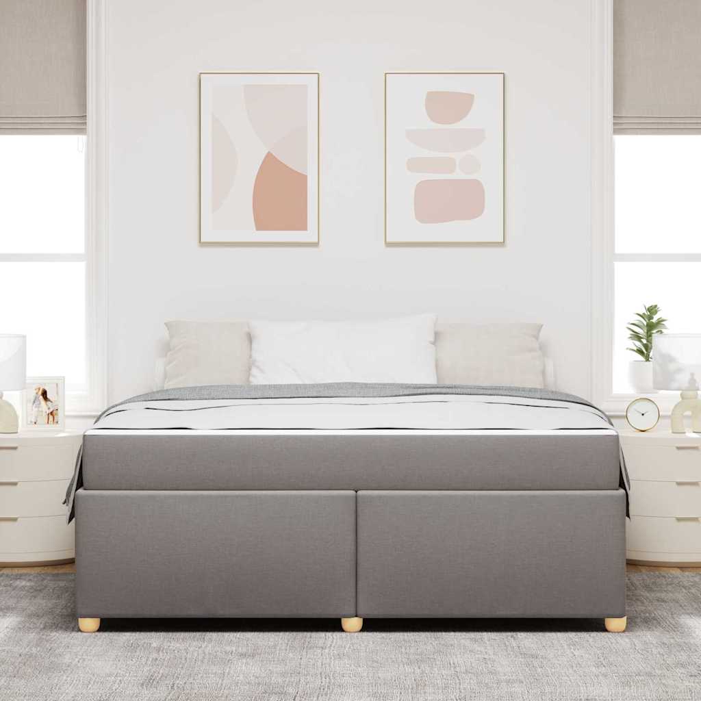 Krevetna konstrukcija Sivo-smeđa 180 x 200 cm tkanina