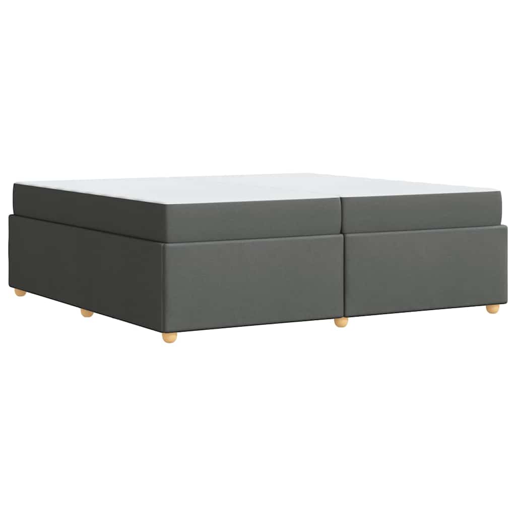 Krevetna konstrukcija Tamno siva 200 x 200 cm tkanina
