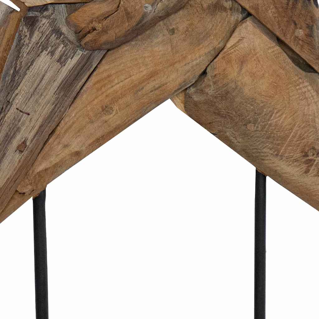 Božićna zvijezda Smeđa 59,5 x 18 x 74 cm Čvrsto teak drvo