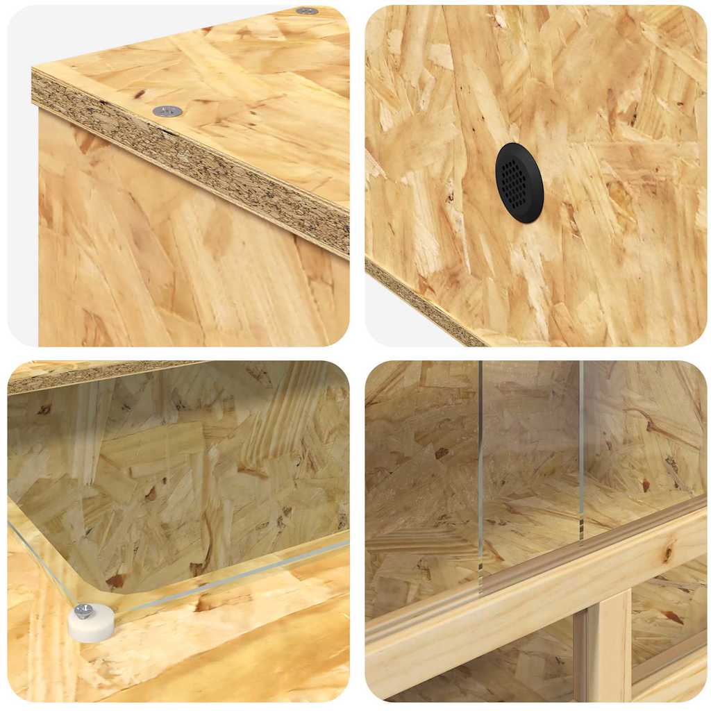 Terarij Smeđa 100 x 50 x 100 cm OSB