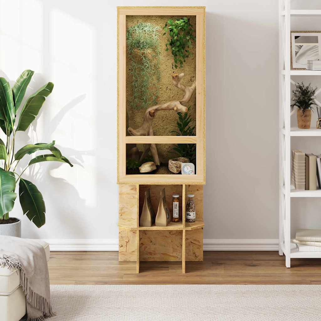 Terarij Smeđa 50 x 50 x 150 cm OSB