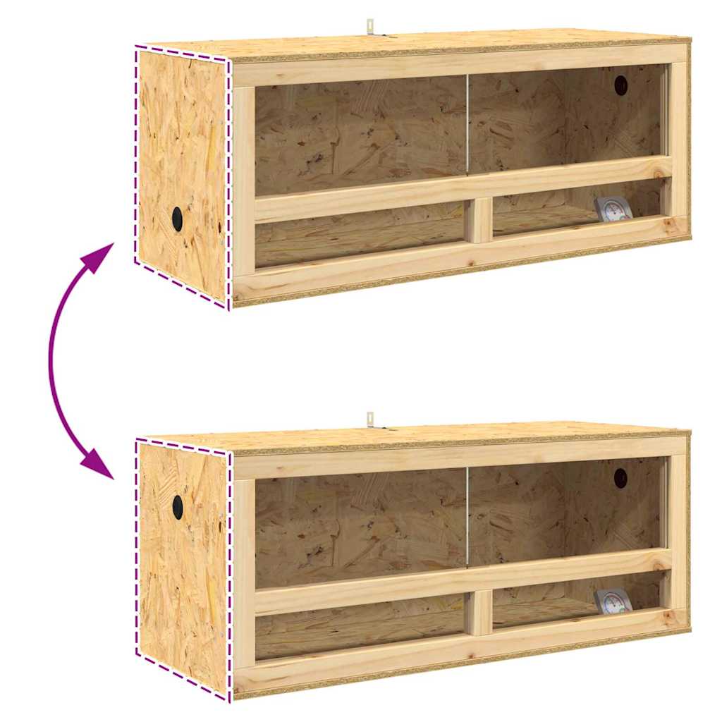 Terarij Smeđa 100 x 40 x 90 cm OSB