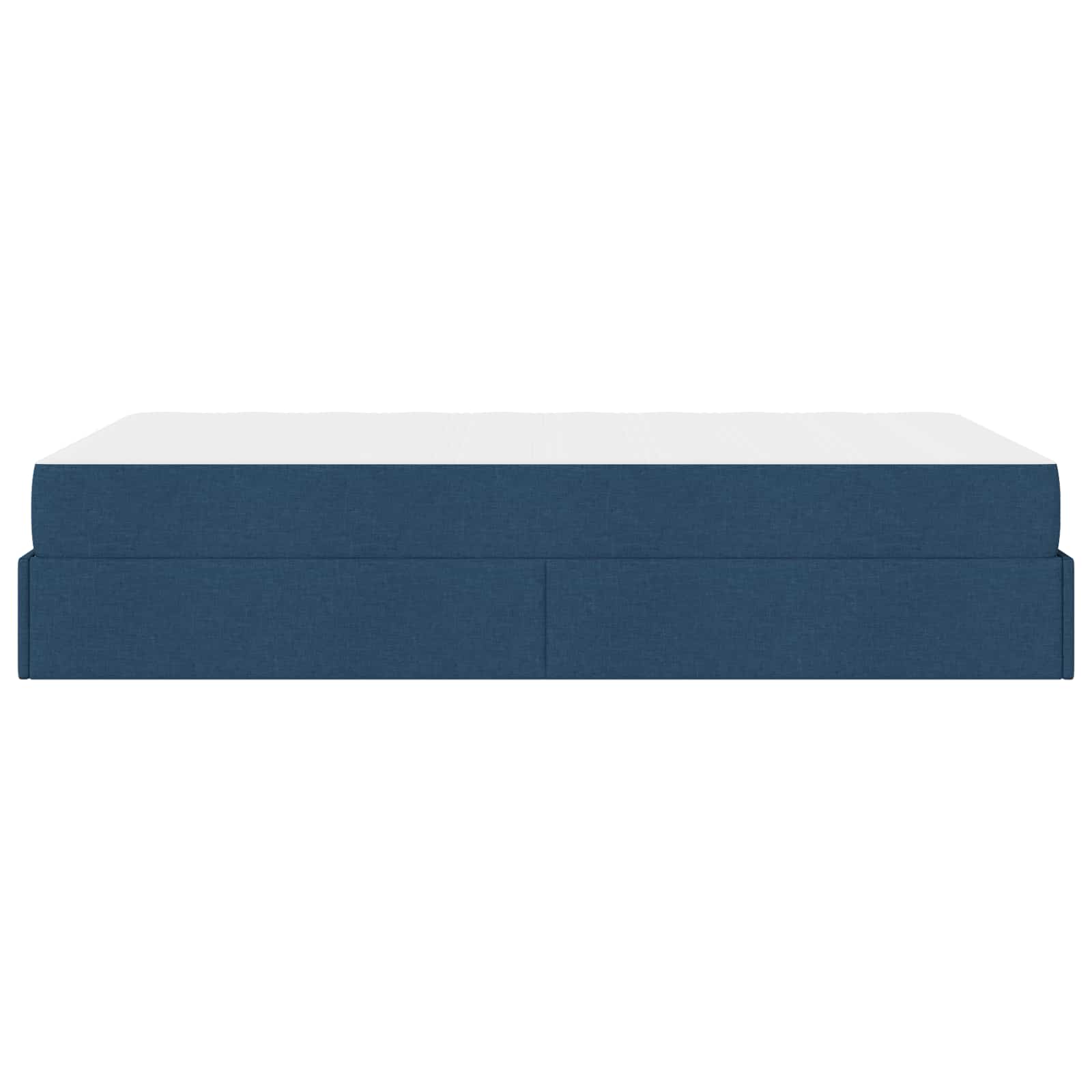 Okvir kreveta s madracem 2 pcs Plava tkanina